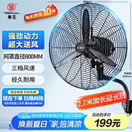 華生（Wahson）工業(yè)風扇電風扇壁扇大風力工廠車間商用風扇強力超大工業(yè)扇牛角扇交流定頻風扇 FL-75（加強版B）