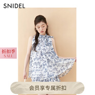 SNIDEL2025早秋新品甜美仙女無袖領(lǐng)結(jié)襯衫短裙褲套裝SWFO254012 花朵圖案 S (0)