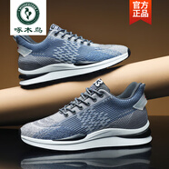 啄木鳥2025秋季增高男鞋10cm8cm6透氣網(wǎng)面運動休閑鞋系帶青年男內(nèi)增高鞋 網(wǎng)面 藍灰 增高10厘米 42 標準碼