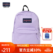 JANSPORT杰斯伯書(shū)包輕便雙肩包男女旅行包簡(jiǎn)約背包電腦包學(xué)生校園 4QUT5M9暮山紫/風(fēng)信紫-側(cè)邊袋