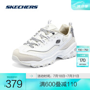 斯凱奇（Skechers）2025春夏運(yùn)動(dòng)休閑鞋女時(shí)尚商場(chǎng)同款舒適透氣鞋150235 白色/銀色/WSL 35