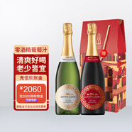 金獅園（Lion’s Land）南非原瓶進口含氣無酒精紅白葡萄酒750ml*2瓶組合果酒禮物