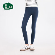 松山棉店高彈無(wú)痕裸感打底褲女可外穿休閑運(yùn)動(dòng)瑜伽褲藍(lán)色均碼