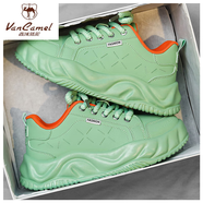 西域駱駝潮牌男鞋2025新款春季厚底百搭夏季純白高級感休閑運動(dòng)面包老爹鞋 綠色_[駱駝官方品牌官網(wǎng)旗艦斷碼好看的牌子潮流] 40 碼-[適合春季夏天秋款冬天名牌品牌穿的鞋子]