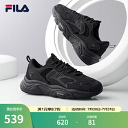 斐樂(lè)（FILA）跑步鞋老爹鞋男子跑步鞋MARSⅡ火星二代情侶款復(fù)古運(yùn)動(dòng)鞋休閑鞋 黑-BK-F12M141116F 43
