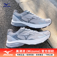 美津濃（MIZUNO）男鞋 25夏季新款RACER S運(yùn)動(dòng)鞋舒適透氣緩震休閑輕便跑步鞋 【RACER S】銀灰色 41 (265mm)