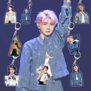 王源鑰匙扣書(shū)包掛件TFBOYS亞克力雙層創(chuàng  )意書(shū)包掛件吊墜禮品掛飾 選王源自選七個(gè)【圓扣】挑