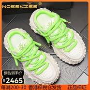 NOSSKISS國際奢侈品牌男鞋無后跟老爹鞋2025最新款休閑鞋高端男士包頭拖鞋 熒光綠【品牌禮盒】 39