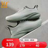 361度男鞋運(yùn)動(dòng)鞋2023年秋季新款男常規(guī)跑鞋 光子灰/淺煙綠 43