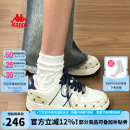 KAPPA卡帕背靠背女鞋夏季透氣小白鞋子女款板鞋新款潮鞋百搭休閑運動鞋 經(jīng)典白/芭蕉綠 40