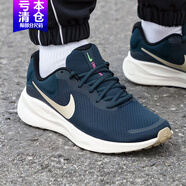 耐克（NIKE）男鞋2025夏季新款RUN DEFY網面跑步鞋減震透氣輕便休閑鞋運動鞋子 深海藍卡其綠粉黑白FB2207-407 42.5