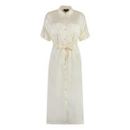 A.P.C.女士百搭長袖連衣裙粘膠纖維顯瘦shirtdress 白色 均碼 |38
