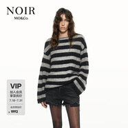 MO&Co.【NOIR系列】MOCO毛衣冬羊毛馬海毛閃蔥針織衫