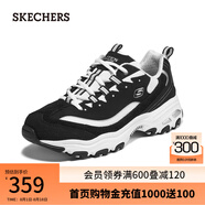 斯凱奇（Skechers）奶茶熊貓鞋老爹鞋子男士厚底增高休閑經(jīng)典復(fù)古237153 男款-黑色/白色/BKW 39