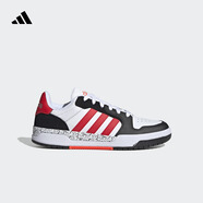 adidas ENTRAP美式校園風(fēng)運(yùn)動(dòng)板鞋少年感復(fù)古籃球鞋男女阿迪達(dá)斯 白/黑/紅JP9962   46