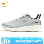 361度男鞋運(yùn)動(dòng)鞋春季新款361度男常規(guī)跑鞋 冷霧灰/曜石黑 42