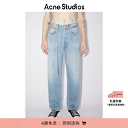 Acne Studios【七夕禮贈(zèng)】 男女同款 丹寧1991中腰寬松版型牛仔褲C00039 淺藍(lán)色 24 /32