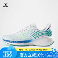 KELME/卡爾美 休閑運(yùn)動(dòng)跑鞋男鞋春秋新款緩震專業(yè)訓(xùn)練健身低幫跑步鞋女 白/綠 40