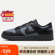 耐克男子運動(dòng)板鞋NIKE DUNK LOW RETRO SE運動(dòng)鞋 FZ3052-001黑灰44