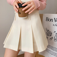 森女部落甜美風(fēng)撞色T恤女卡通印花圓領(lǐng)薄款長(cháng)袖修身上衣新款夏季 半身裙 單件 M