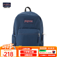 JANSPORT杰斯伯書(shū)包輕便雙肩包男女旅行包簡(jiǎn)約背包電腦包學(xué)生校園 47LW003海軍藍/藏青色-側邊袋