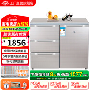 尊貴（ZUNGUI） BCD-210CV 210升 銅管臥式冰箱家用冰柜式小型雙門柜式側(cè)開門嵌入式冰箱 實體門酷金