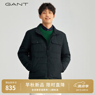 GANT/甘特秋冬男士聚酯纖維簡(jiǎn)約休閑挺闊拼接胸袋純色立領(lǐng)棉服夾克 005-黑色 XL 尺碼偏大