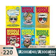 英文原版 Middle School 姐妹篇 I Funny 撞墻吐槽日記 6冊(cè)合售 兒童章節(jié)橋梁小說書 James Patterso 綠山墻
