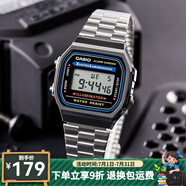卡西歐（CASIO）手表 小春同款 情侶經(jīng)典復(fù)古小方塊 時(shí)尚學(xué)生表小金表 A168WA-1W 推薦