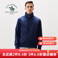 圣大保羅男裝2025春秋新品防潑水合身版型商務(wù)休閑運(yùn)動(dòng)立領(lǐng)夾克單外套男 藏青色PS19WJ010M M 165/84B(48)