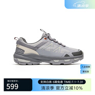 波尼1972  GOYA趣野系列徒步鞋男2025春季新款耐磨防滑跑步鞋 251M1GA03GR 淺灰 44