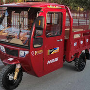 JMsolution雙人半封閉棚車(chē)汽油三輪摩托車(chē)農家用自卸宗申水冷貨運燃油整車(chē) 150水冷1.1寬1.6長(cháng)車(chē)廂