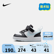 NIKE 耐克童鞋學(xué)步鞋男女童休閑板鞋COURT BOROUGH魔術(shù)貼運動鞋嬰童
