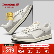 楓葉（leaveland）板鞋女夏季新品時(shí)尚滑板運(yùn)動(dòng)休閑鞋男女同款透氣百搭小白鞋子女 【情侶款】白灰(皮鞋碼) 37