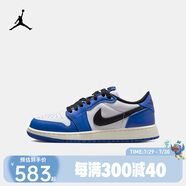 Jordan 耐克AJ1大童鞋低幫板鞋 NIike男女童休閑鞋籃球鞋青少年運(yùn)動(dòng)鞋