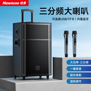紐曼（Newmine）N529 15寸廣場(chǎng)舞藍牙音箱大功率戶(hù)外移動(dòng)便攜式拉桿家用K歌大音量無(wú)線(xiàn)音響超長(cháng)續航雙麥 5喇叭