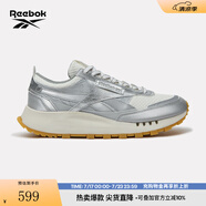 Reebok銳步官方25春季男女同款CL LEGACY W+戶外復(fù)古運(yùn)動(dòng)休閑跑鞋 25SRC905U1GG8 深灰/白 39