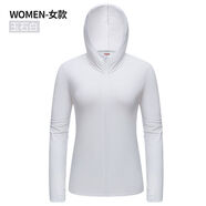 戰(zhàn)狼（ZHAN LANG）戰(zhàn)狼防曬衣情侶夏季新款冰絲防曬服薄款透氣戶外連帽可拆外套 女玉石白常規(guī)款不可拆卸 2XL
