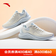 安踏（ANTA）跑步鞋女夏季新款輕質(zhì)網(wǎng)面透氣減震運動鞋女士休閑鞋 象牙白/淺霧灰-2 35.5 (220mm)