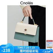 蔻一（Cnoles）包包女士款2025年最新款牛皮女生高端斜挎包通勤大容量單肩包