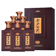 金沙回沙酒貴州金沙窖酒金沙回沙酒醬香型盒裝白酒【喜宴專(zhuān)享】 53度 500mL 6盒 金沙回沙1951