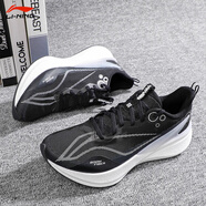 李寧（LI-NING）赤兔8PRO女子跑鞋2025反光?絲高回彈輕量競速訓練專(zhuān)業(yè)運動(dòng)鞋 黑色-2 37