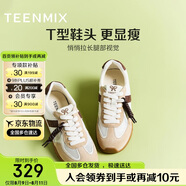 天美意阿甘鞋商場(chǎng)同款女鞋2025夏新款 杏色 38