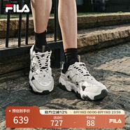 FILA 斐樂(lè)貓爪鞋4代男鞋復(fù)古老爹鞋時(shí)尚休閑運(yùn)動(dòng)鞋透氣厚底鞋貓爪6 淺豆綠/奶白-貓爪6 F12M522111FAA 42