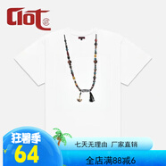 CLOT夏季新款潮牌陳冠希CLOT聯(lián)名國(guó)風(fēng)天珠印花短袖t恤男女圓領(lǐng)寬松潮t 天珠-白色 3XL