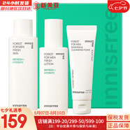 悅詩風(fēng)吟（Innisfree）森林男士護膚品套裝禮盒洗面奶水乳三件套補水酷爽控油送男友老公 森林男士酷爽控油水乳3件套裝