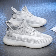 喬丹格蘭（JOEDONGOLAN）喬丹新款男鞋2025新款夏季網(wǎng)面透氣百搭休閑運動(dòng)鞋男士跑步厚底阿甘老爹鞋百搭休閑 T66淺灰 39