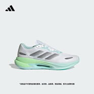 adidas「馳步」VELOSTAR透濕排汗緩震回彈boost體測(cè)跑鞋阿迪達(dá)斯 白色/灰色/淺閃光藍(lán)     38