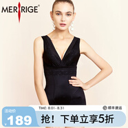 MERRIGE美人計塑身衣女春夏款收腹提臀束腰海藻衣連體內(nèi)衣 優(yōu)雅雅黑 3XL (建議體重125-135斤)