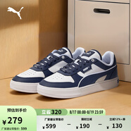 彪馬（PUMA）經(jīng)典復(fù)古透氣小白鞋男女情侶款百搭休閑板鞋CAVEN 384953 白-海軍藍-海軍藍-25 38